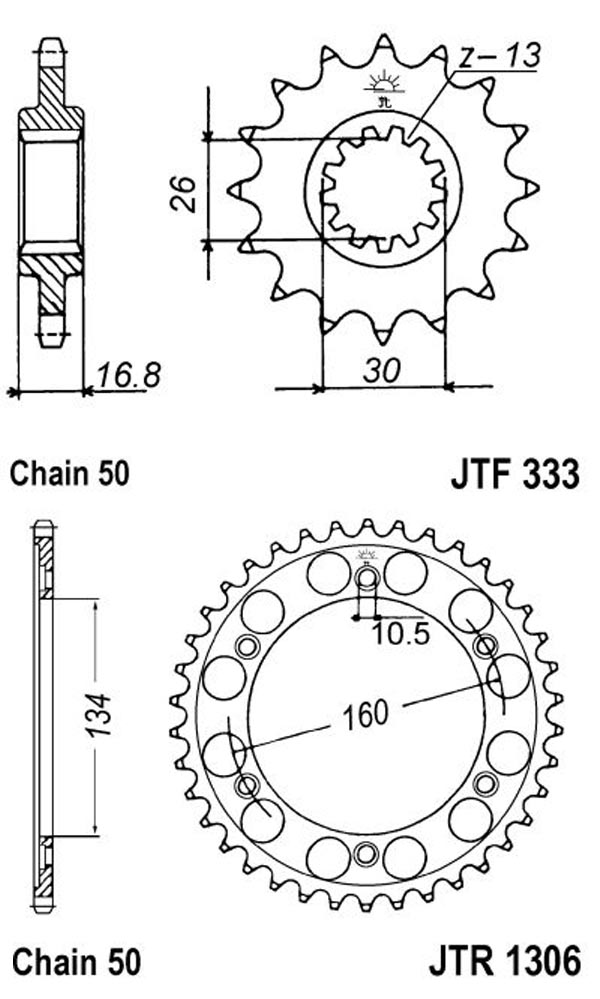 Звезда передняя DCF 333.16 CBR 900 RR 2000 - Звезды SIAM - цепи и звезды - Мотозапчасти - Интернет-магазин мотоэкипировки и мотозапчастей MотоГанза