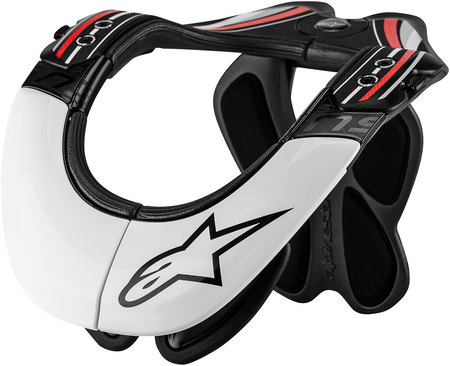 ALPINESTARS Защита шеи BNS PRO черно-бело-красная - ALPINESTARS Защита - защита - Мотоэкипировка - Интернет-магазин мотоэкипировки и мотозапчастей MотоГанза