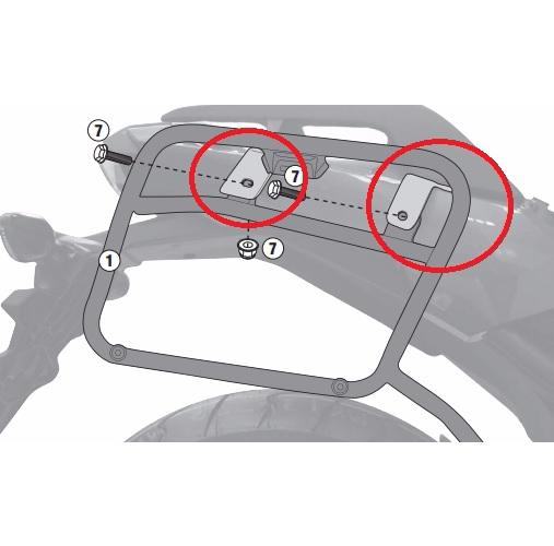 GIVI Крепление кофра PL1146-PLX1146 - GIVI кофры и сумки - кофры и сумки - Аксессуары - Интернет-магазин мотоэкипировки и мотозапчастей MотоГанза