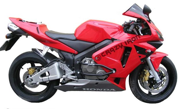 Дуги Honda CBR600RR до -`06 + Слайдеры на дуги - CRAZY IRON - Дуги и защита - Аксессуары - Интернет-магазин мотоэкипировки и мотозапчастей MотоГанза