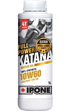 Масло 4Т FULL POWER KATANA 10W60 1 л синтетическое - IPONE - масла и жидкости - Мотозапчасти - Интернет-магазин мотоэкипировки и мотозапчастей MотоГанза