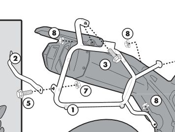 KAPPA KL363 Крепеж боковых кофров YAMAHA XT 660Z (08-15) - KAPPA Крепления кофров - кофры и сумки - Аксессуары - Интернет-магазин мотоэкипировки и мотозапчастей MотоГанза