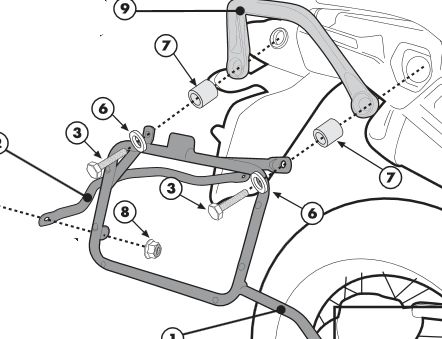 KAPPA KL367 Крепеж боковых кофров YAMAHA XT1200Z (10-15) - KAPPA Крепления кофров - кофры и сумки - Аксессуары - Интернет-магазин мотоэкипировки и мотозапчастей MотоГанза