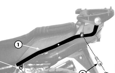 KAPPA KZ527 Крепеж кофра SUZUKI GSX1400  - KAPPA Крепления кофров - кофры и сумки - Аксессуары - Интернет-магазин мотоэкипировки и мотозапчастей MотоГанза