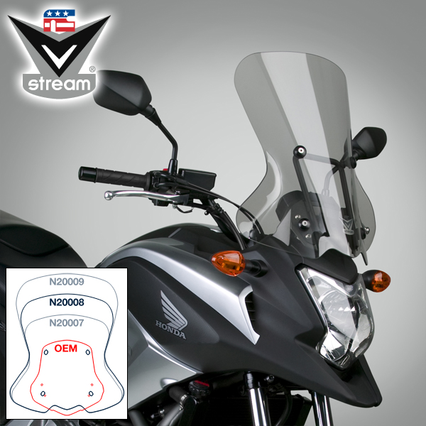 Лобовое стекло N20008 VStream Honda NC700X легкая тонировка - NATIONAL CYCLE - Аксессуары - Интернет-магазин мотоэкипировки и мотозапчастей MотоГанза