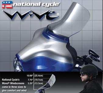 N27401 Лобовое стекло WAVE прозрачное высокое для HD FLH - NATIONAL CYCLE - Аксессуары - Интернет-магазин мотоэкипировки и мотозапчастей MотоГанза