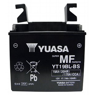 Аккумулятор YUASA YT19BL-BS (замена 51913) - Аккумуляторы YUASA - аккумуляторы - Мотозапчасти - Интернет-магазин мотоэкипировки и мотозапчастей MотоГанза