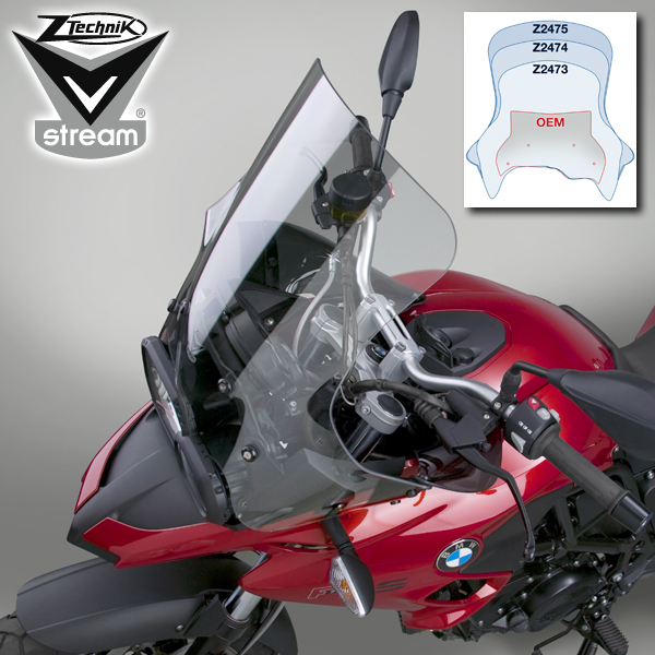 Z2474 Лобовое стекло тонированное  VSTREAM  для BMW F700GS - ZTECHNIK - Аксессуары - Интернет-магазин мотоэкипировки и мотозапчастей MотоГанза