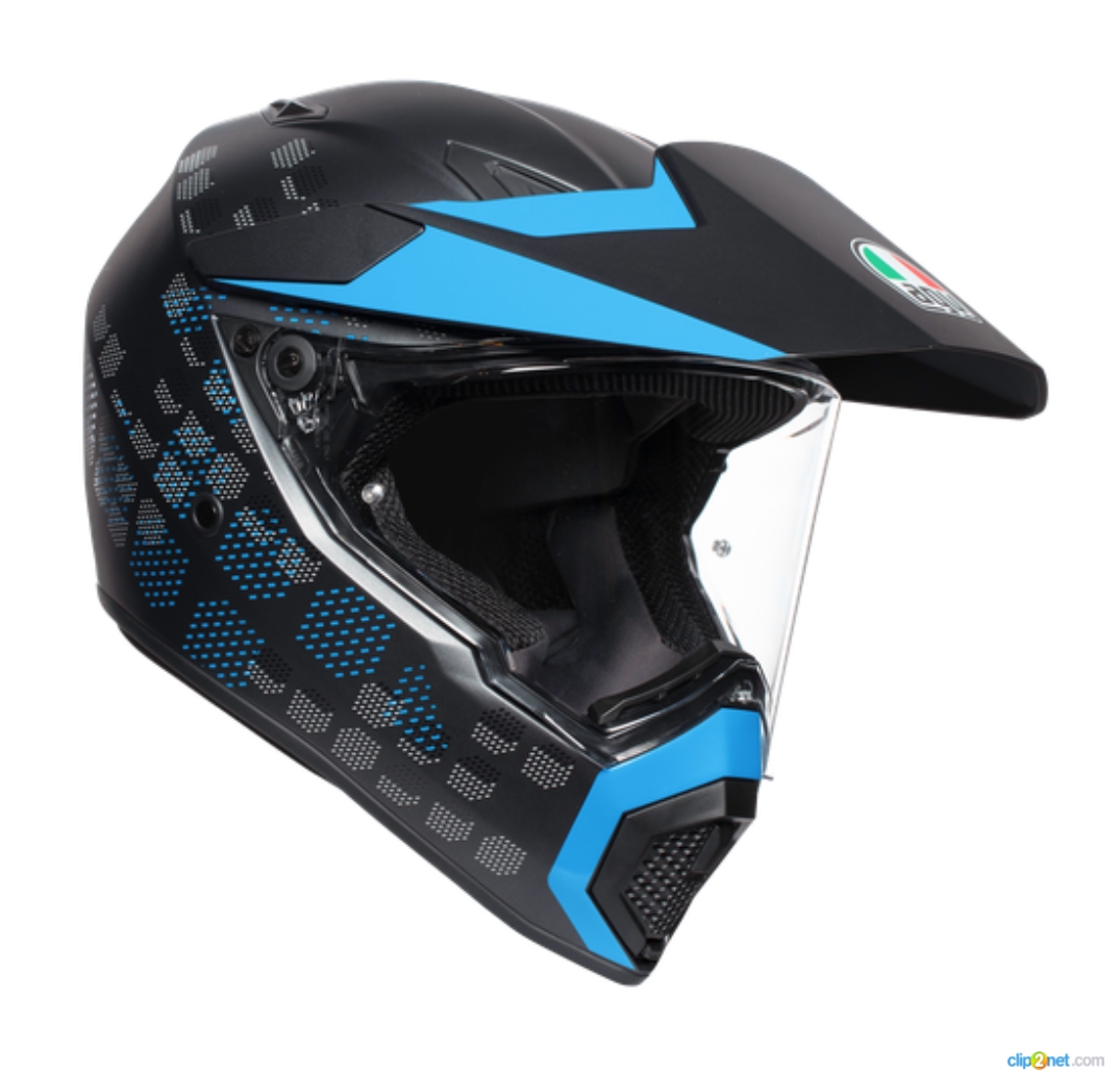 AGV Шлем AX9 ANTARTICA черный матовый/синий - AGV - Мотошлемы - Интернет-магазин мотоэкипировки и мотозапчастей MотоГанза