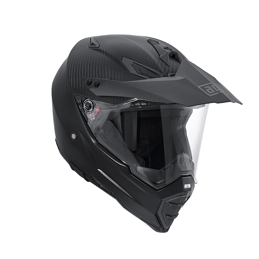 AGV Шлем AX-8 DUAL CARBON черный матовый - AGV - Мотошлемы - Интернет-магазин мотоэкипировки и мотозапчастей MотоГанза