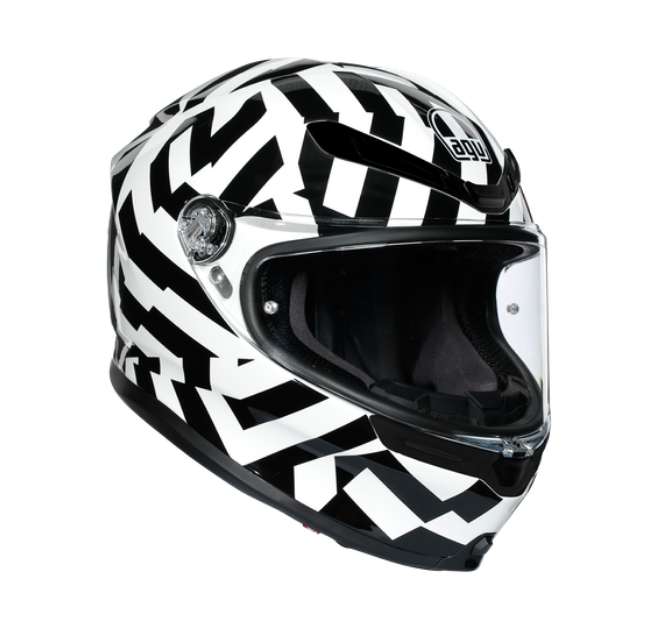 AGV Шлем K6 SECRET черно-белый - AGV - Мотошлемы - Интернет-магазин мотоэкипировки и мотозапчастей MотоГанза