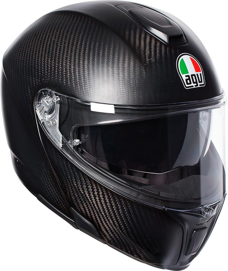 AGV Шлем SPORTMODULAR матовый карбон - AGV - Мотошлемы - Интернет-магазин мотоэкипировки и мотозапчастей MотоГанза