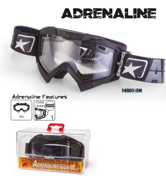 ARIETE Очки ADRENALINE ENDURO BLACK - Ariete кроссовые очки - прочее - Мотоэкипировка - Интернет-магазин мотоэкипировки и мотозапчастей MотоГанза