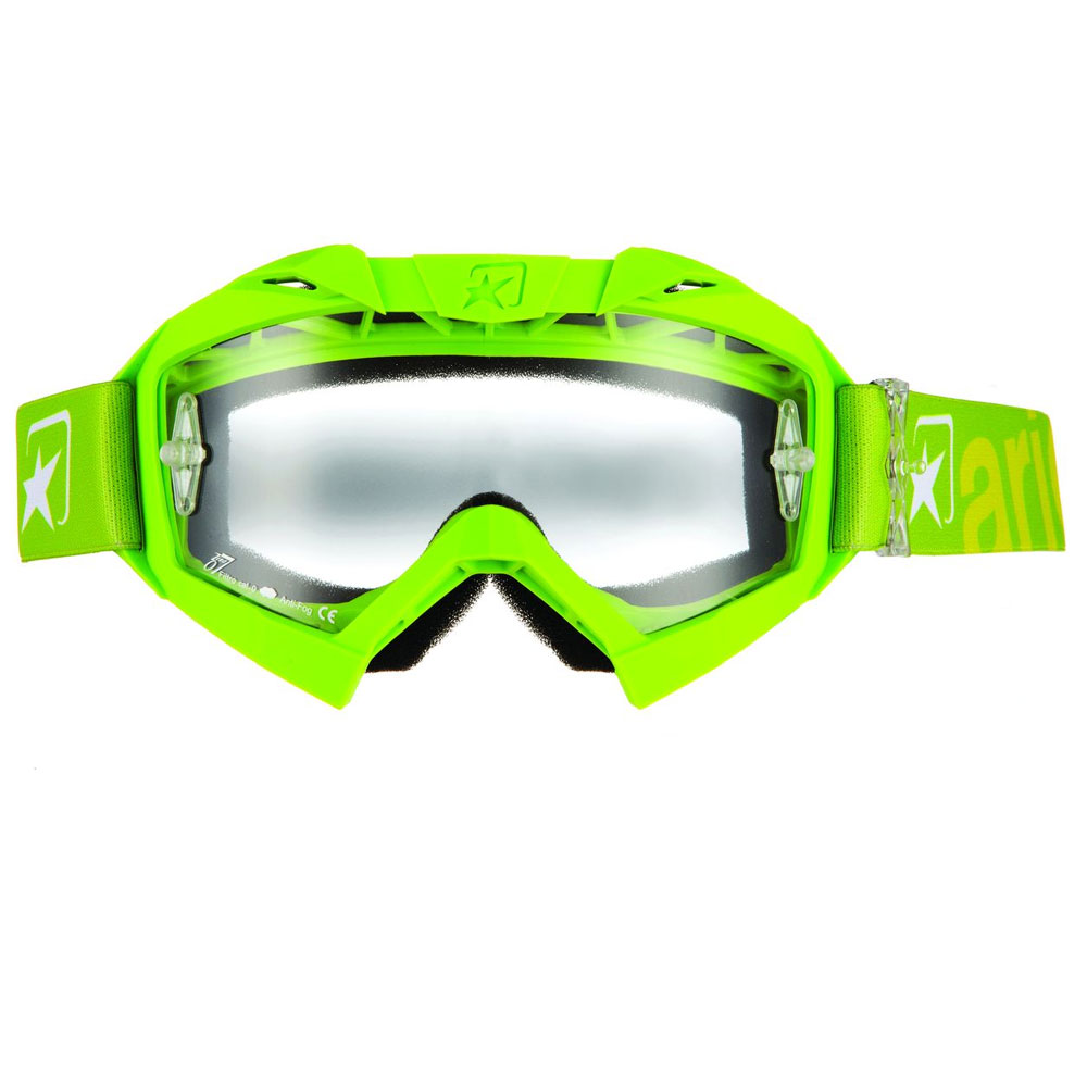 ARIETE Очки ADRENALINE PRIMIS LIME - Ariete кроссовые очки - прочее - Мотоэкипировка - Интернет-магазин мотоэкипировки и мотозапчастей MотоГанза