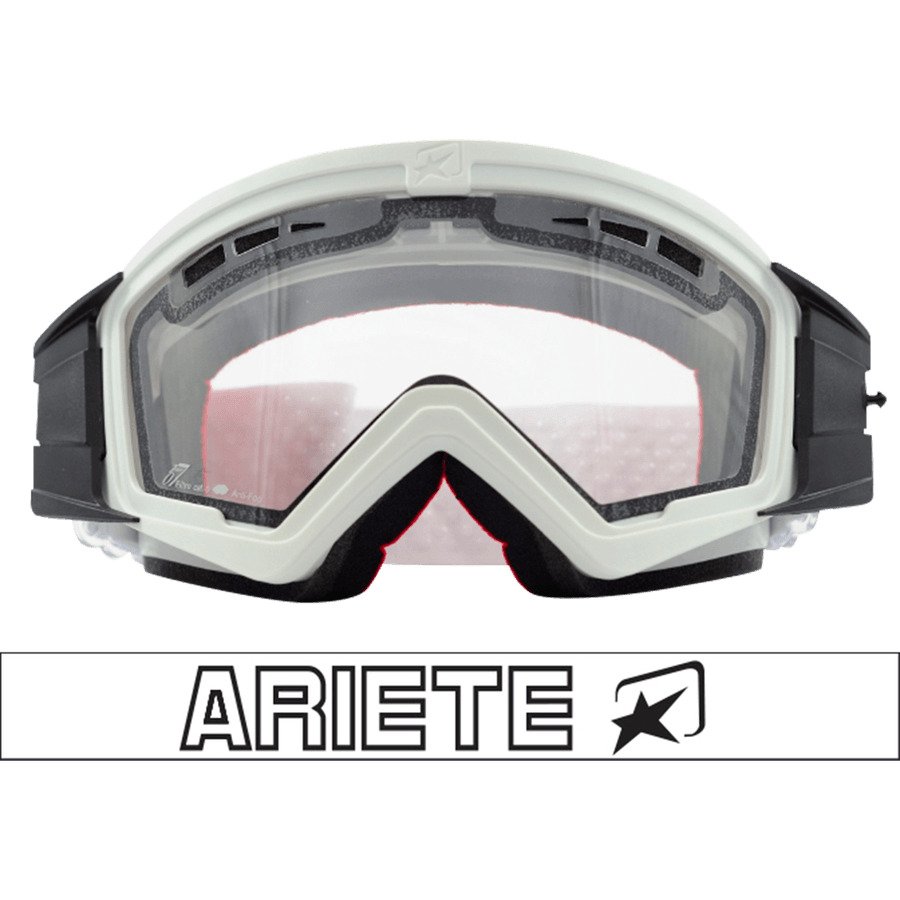 ARIETE Очки MUDMAX белые (прозрачная линза с вентиляцией) - Ariete кроссовые очки - прочее - Мотоэкипировка - Интернет-магазин мотоэкипировки и мотозапчастей MотоГанза