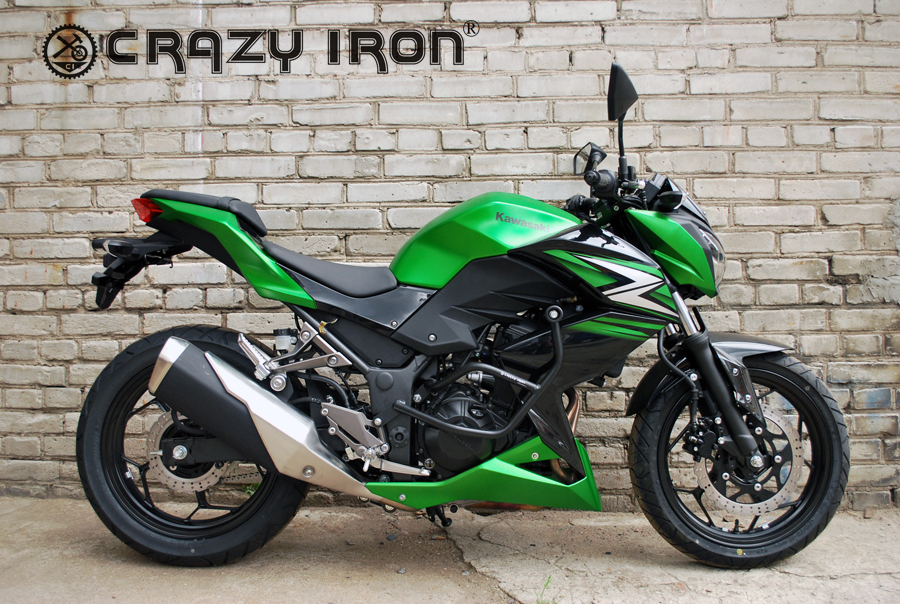 Дуги Kawasaki Z250 + слайдеры на дуги - CRAZY IRON - Дуги и защита - Аксессуары - Интернет-магазин мотоэкипировки и мотозапчастей MотоГанза