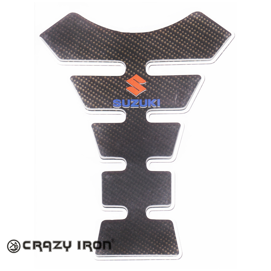 CRAZY IRON Наклейка на бак SUZUKI ч/б текстура карбон - прочее - Аксессуары - Интернет-магазин мотоэкипировки и мотозапчастей MотоГанза