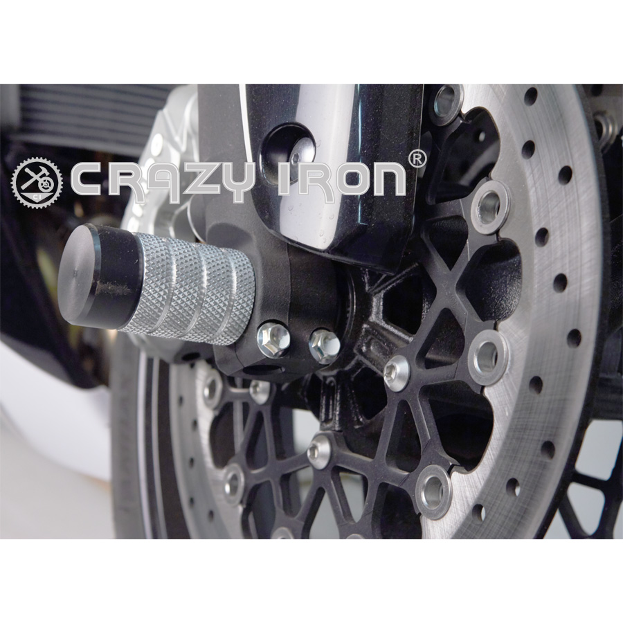 CRAZY IRON Пеги в ось переднего колеса SUZUKI GSXR600/750 `11 - CRAZY IRON - Дуги и защита - Аксессуары - Интернет-магазин мотоэкипировки и мотозапчастей MотоГанза