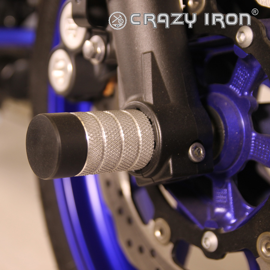 CRAZY IRON Пеги в ось переднего колеса YAMAHA MT-07 - CRAZY IRON - Дуги и защита - Аксессуары - Интернет-магазин мотоэкипировки и мотозапчастей MотоГанза