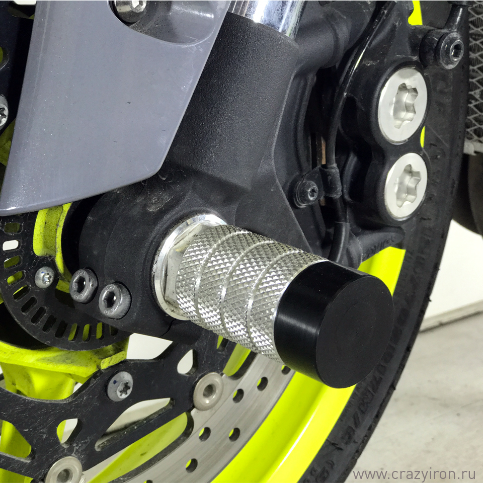 CRAZY IRON Пеги в ось переднего колеса YAMAHA MT-10 - CRAZY IRON - Дуги и защита - Аксессуары - Интернет-магазин мотоэкипировки и мотозапчастей MотоГанза