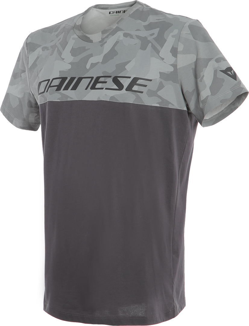 DAINESE Футболка CAMO-TRACKS 668 ANTHRACITE/ANTHRACITE - DAINESE Термобелье и футболки - прочее - Мотоэкипировка - Интернет-магазин мотоэкипировки и мотозапчастей MотоГанза