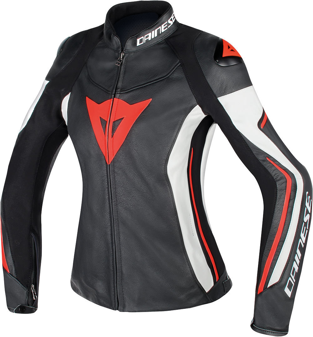 DAINESE Куртка ASSEN 948 женская черно-бело-красная - DAINESE Куртки - куртки - Мотоэкипировка - Интернет-магазин мотоэкипировки и мотозапчастей MотоГанза