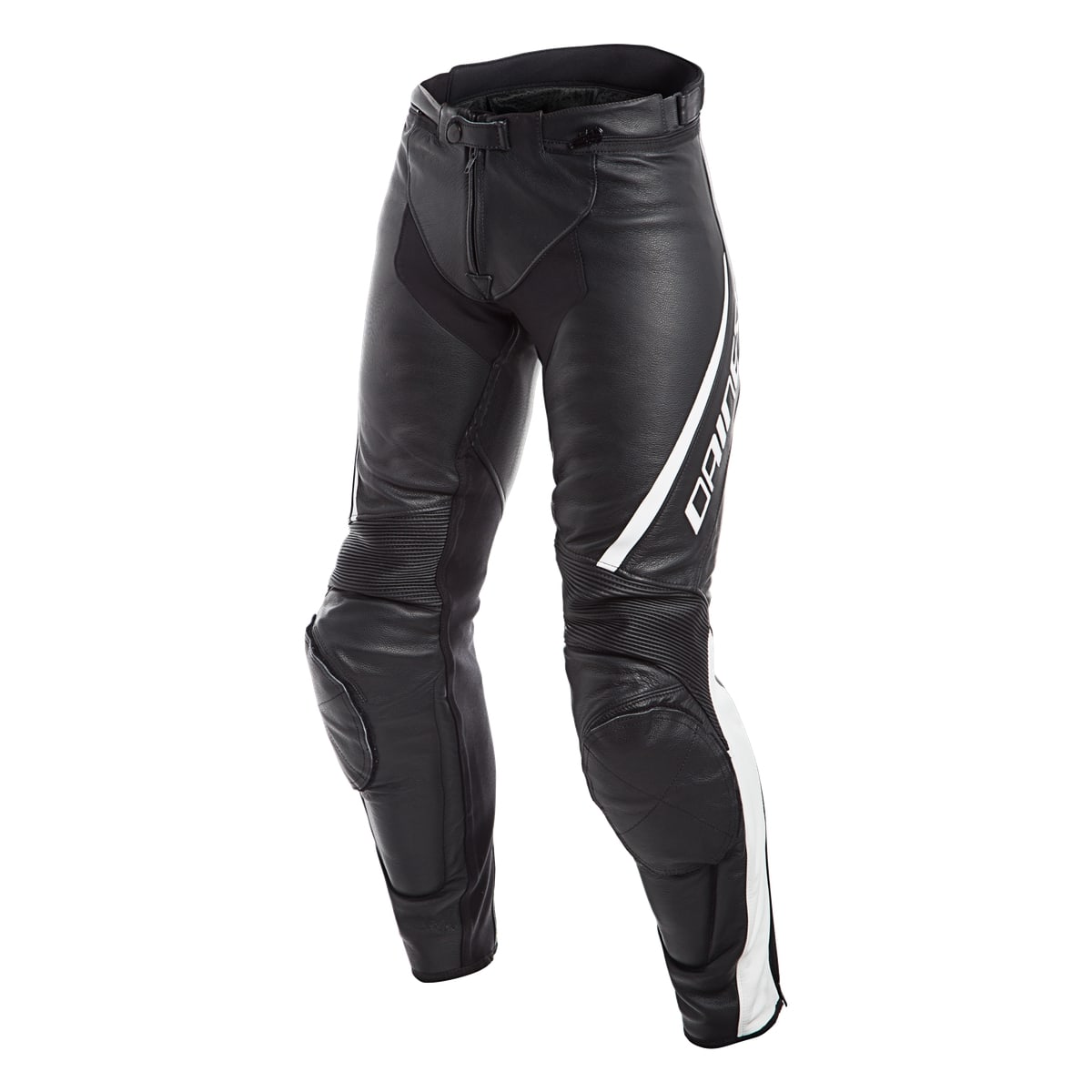 DAINESE Брюки кожаные женские ASSEN черно-белые - DAINESE Брюки - штаны - Мотоэкипировка - Интернет-магазин мотоэкипировки и мотозапчастей MотоГанза