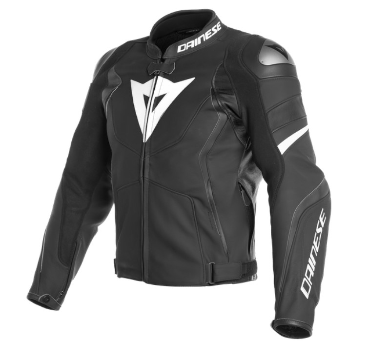 Куртка кожаная DAINESE AVRO 4 черная с белыми вставками - DAINESE Куртки - куртки - Мотоэкипировка - Интернет-магазин мотоэкипировки и мотозапчастей MотоГанза