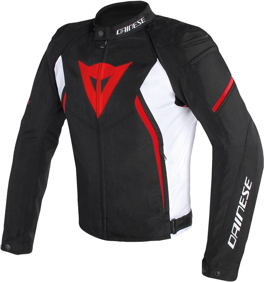 DAINESE Куртка ткань AVRO D2 TEX черно-бело-красная - DAINESE Куртки - куртки - Мотоэкипировка - Интернет-магазин мотоэкипировки и мотозапчастей MотоГанза