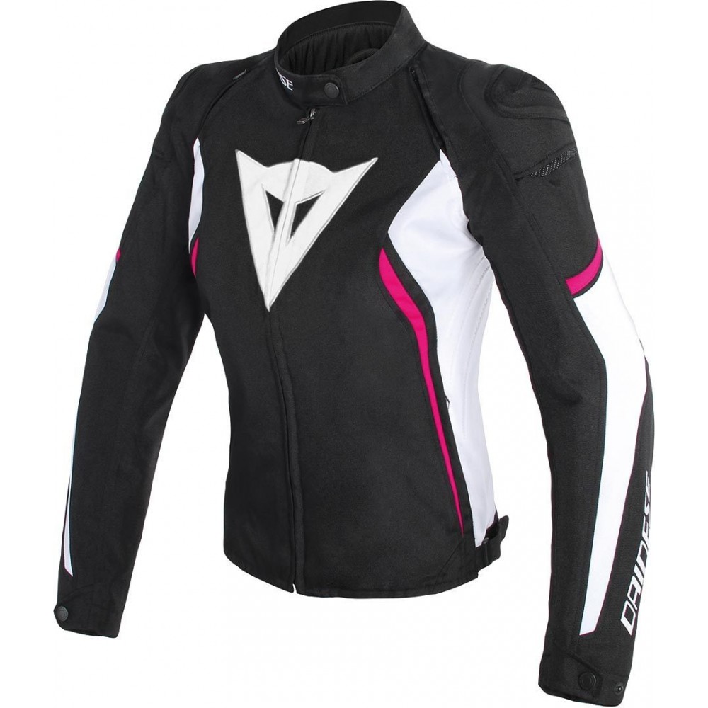 DAINESE AVRO D2 T76 TEX Куртка женская ткань черный/белый/фуксия - DAINESE Куртки - куртки - Мотоэкипировка - Интернет-магазин мотоэкипировки и мотозапчастей MотоГанза