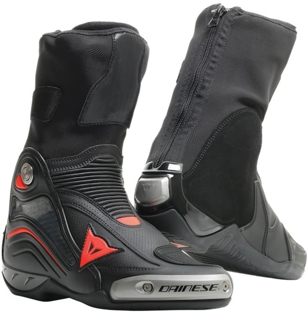 DAINESE Ботинки AXIAL D1 AIR 628 черный/красный - DAINESE Ботинки - боты - Мотоэкипировка - Интернет-магазин мотоэкипировки и мотозапчастей MотоГанза