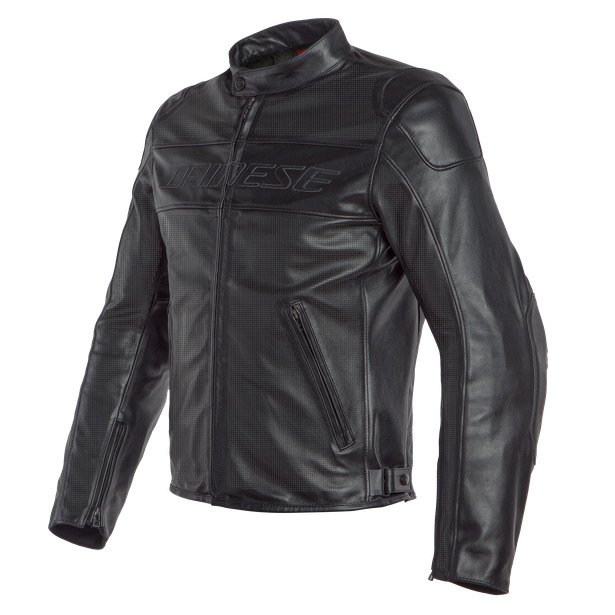 DAINESE Куртка кожаная перфорированная BARDO PERF 001 черная - DAINESE Куртки - куртки - Мотоэкипировка - Интернет-магазин мотоэкипировки и мотозапчастей MотоГанза