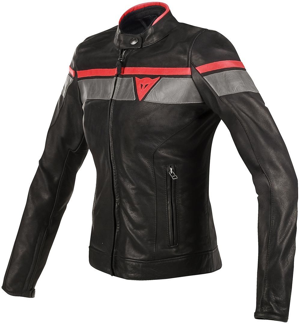 DAINESE Куртка BLACKJACK 347 женская черно-серо-красная - DAINESE Куртки - куртки - Мотоэкипировка - Интернет-магазин мотоэкипировки и мотозапчастей MотоГанза