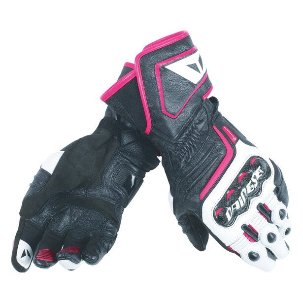 DAINESE Перчатки женские CARBON D1 LONG V81 черный-белый-фуксия - DAINESE Перчатки - перчатки - Мотоэкипировка - Интернет-магазин мотоэкипировки и мотозапчастей MотоГанза