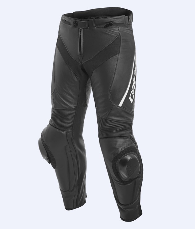 DAINESE DELTA 3 948 Брюки кожаные черно-белые перфорированные - DAINESE Брюки - штаны - Мотоэкипировка - Интернет-магазин мотоэкипировки и мотозапчастей MотоГанза