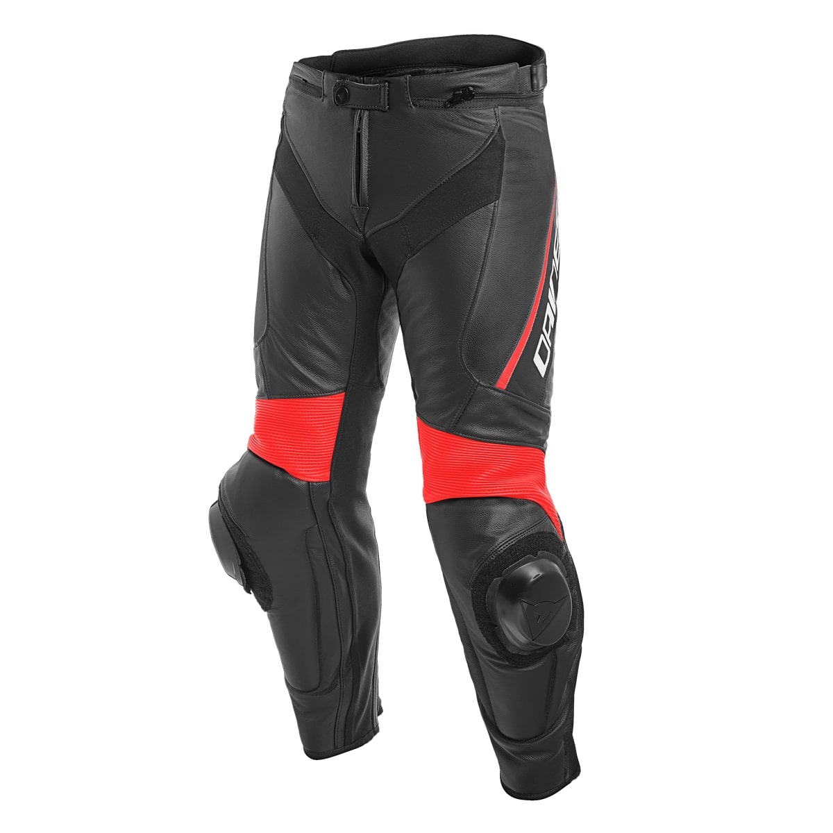 DAINESE Брюки кожаные DELTA 3 черно-красные - DAINESE Брюки - штаны - Мотоэкипировка - Интернет-магазин мотоэкипировки и мотозапчастей MотоГанза