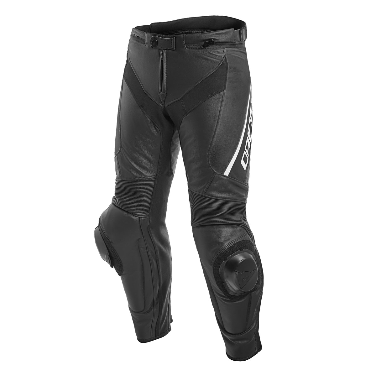 DAINESE Брюки кожаные DELTA 3 черно-белые - DAINESE Брюки - штаны - Мотоэкипировка - Интернет-магазин мотоэкипировки и мотозапчастей MотоГанза
