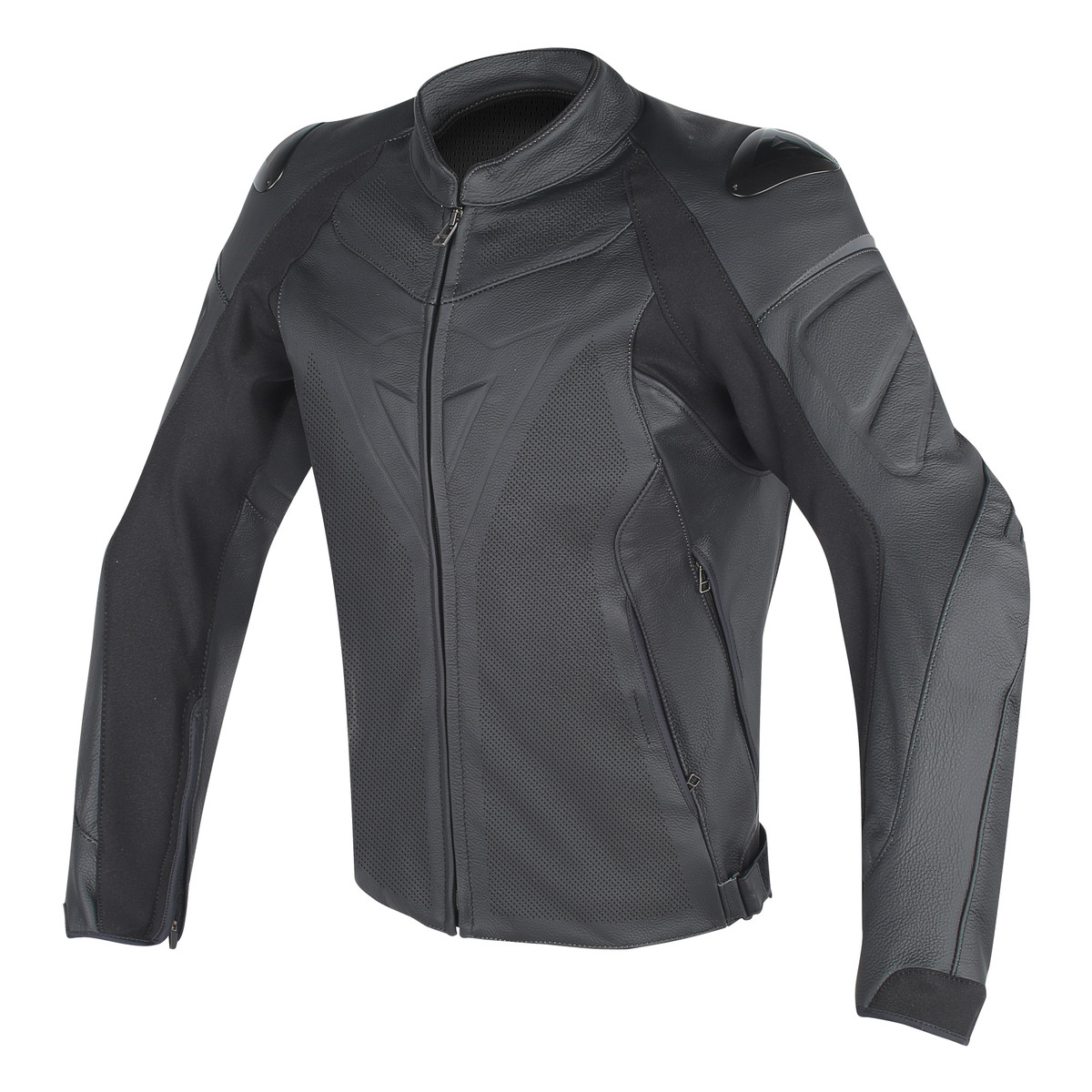 DAINESE Куртка кожаная FIGHTER 631 черная перфорированная - DAINESE Куртки - куртки - Мотоэкипировка - Интернет-магазин мотоэкипировки и мотозапчастей MотоГанза