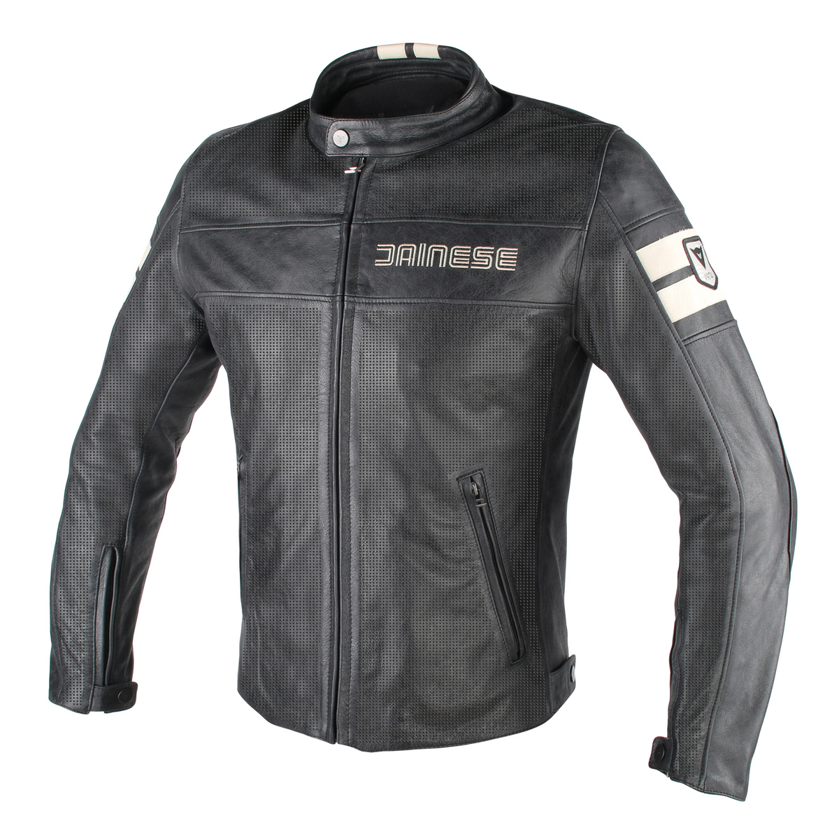 DAINESE Куртка HF D1 724 черно-белая перфорированная - DAINESE Куртки - куртки - Мотоэкипировка - Интернет-магазин мотоэкипировки и мотозапчастей MотоГанза