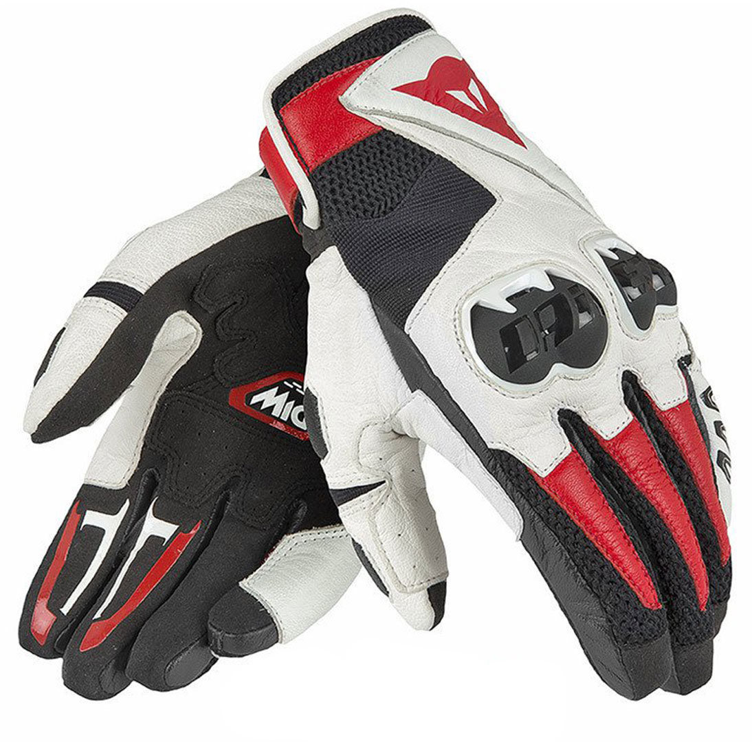DAINESE Перчатки MIG C2 UNISEX A66 черно-бело-красные - DAINESE Перчатки - перчатки - Мотоэкипировка - Интернет-магазин мотоэкипировки и мотозапчастей MотоГанза