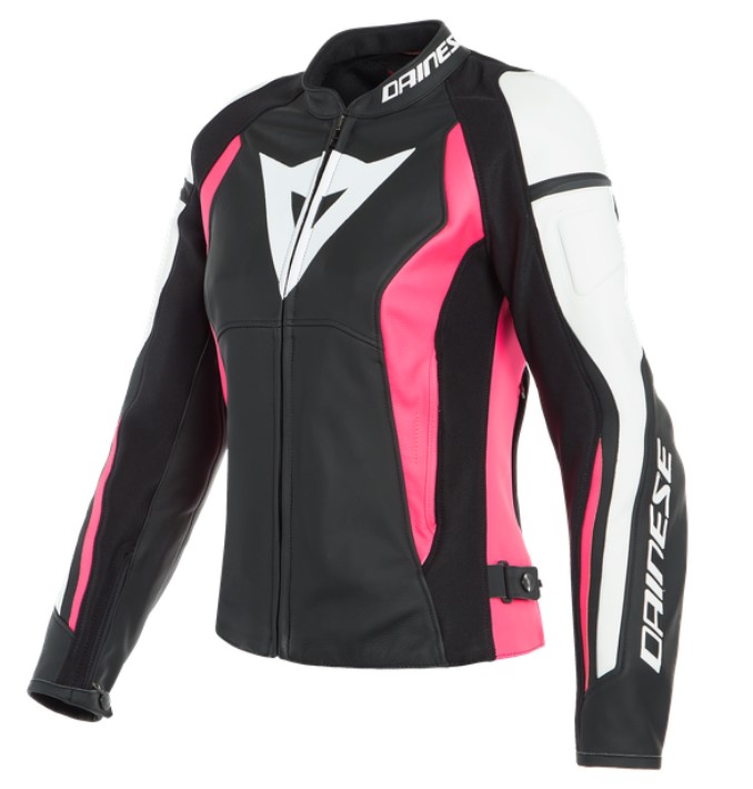 Куртка кожаная женская DAINESE NEXUS U70 черный/фуксия/белый - DAINESE Куртки - куртки - Мотоэкипировка - Интернет-магазин мотоэкипировки и мотозапчастей MотоГанза