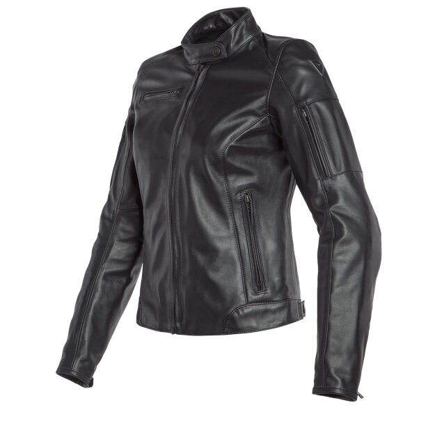 DAINESE NIKITA 2 001 Куртка кожаная женская черная - DAINESE Куртки - куртки - Мотоэкипировка - Интернет-магазин мотоэкипировки и мотозапчастей MотоГанза