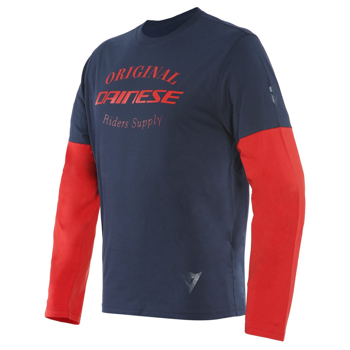 Футболка DAINESE PADDOCK LS 70F темно-синий/красный - DAINESE Термобелье и футболки - прочее - Мотоэкипировка - Интернет-магазин мотоэкипировки и мотозапчастей MотоГанза