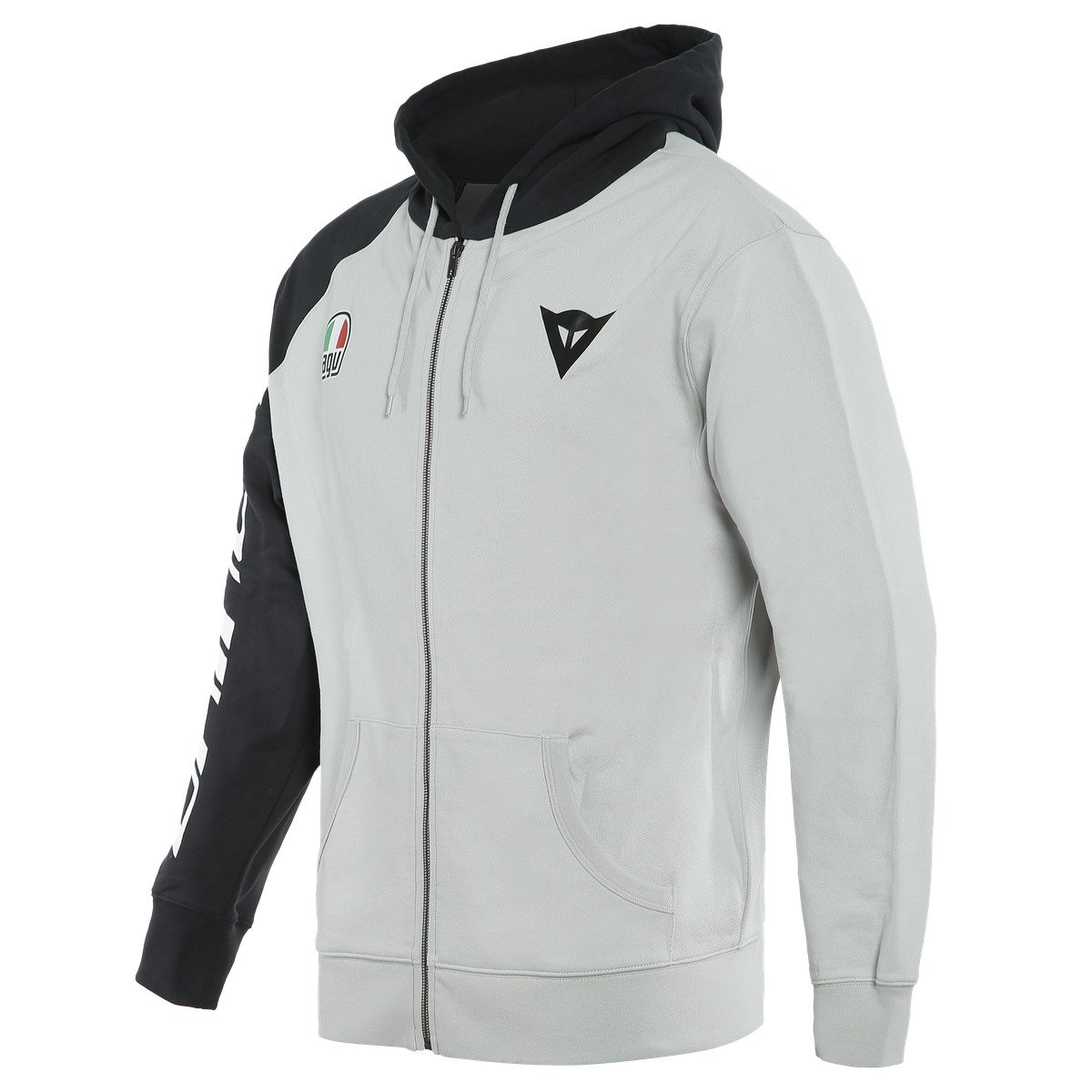 DAINESE Худи RACING SERVICE FULL-ZIP 51C серый/черный - DAINESE Термобелье и футболки - прочее - Мотоэкипировка - Интернет-магазин мотоэкипировки и мотозапчастей MотоГанза