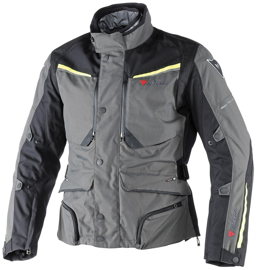 DAINESE Куртка SANDSTORM GORE-TEX P93 серо-черно-желтая - DAINESE Куртки - куртки - Мотоэкипировка - Интернет-магазин мотоэкипировки и мотозапчастей MотоГанза