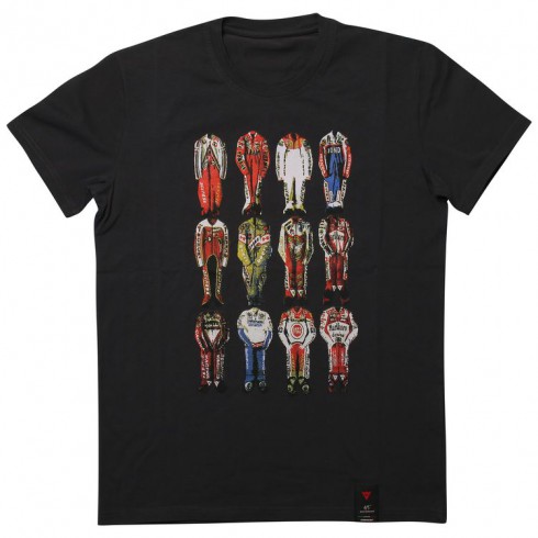 DAINESE Футболка 12 CHAMPIONS 011 антрацит - DAINESE Термобелье и футболки - прочее - Мотоэкипировка - Интернет-магазин мотоэкипировки и мотозапчастей MотоГанза