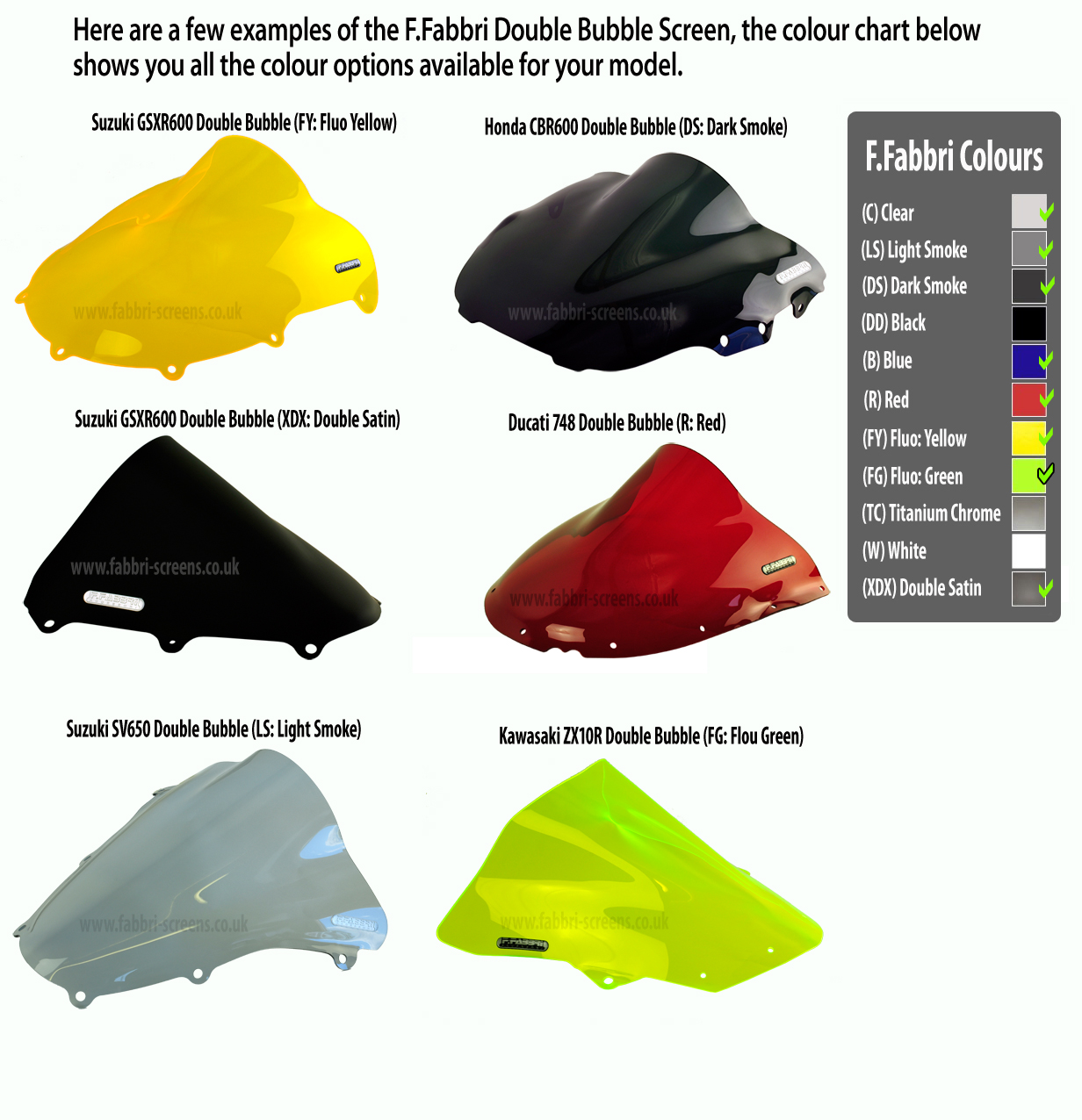 F.FABRI Лобовое стекло BULK047C ZX12R 02-08 прозрачное Double Bubble - Лобовые стекла FABBRI - лобовые стекла - Аксессуары - Интернет-магазин мотоэкипировки и мотозапчастей MотоГанза