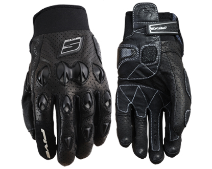 Мотоперчатки FIVE STUNT LEATHER AIR черные - Перчатки FIVE - перчатки - Мотоэкипировка - Интернет-магазин мотоэкипировки и мотозапчастей MотоГанза