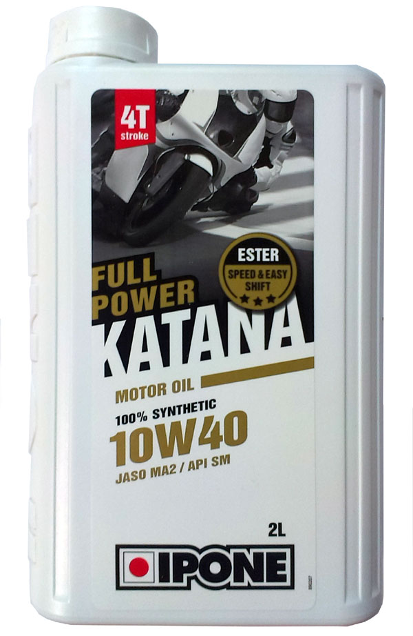 Масло 4Т FULL POWER KATANA 10W40 2L синтетическое - IPONE - масла и жидкости - Мотозапчасти - Интернет-магазин мотоэкипировки и мотозапчастей MотоГанза