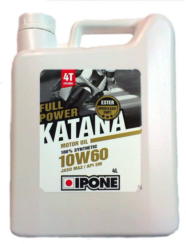 Масло 4Т FULL POWER KATANA 10W60 4 л синтетическое - IPONE - масла и жидкости - Мотозапчасти - Интернет-магазин мотоэкипировки и мотозапчастей MотоГанза
